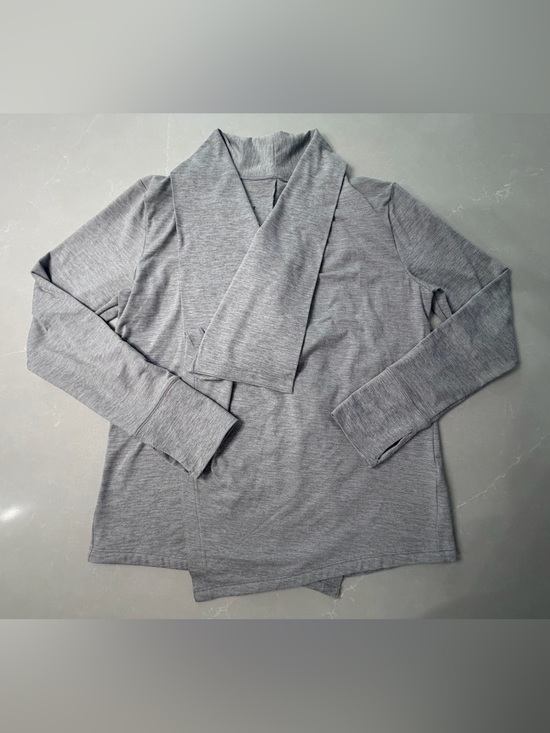 Nike Sweaters - Nike Yoga Collection Open Front Draped Cardigan Top Atmosphere Grey S